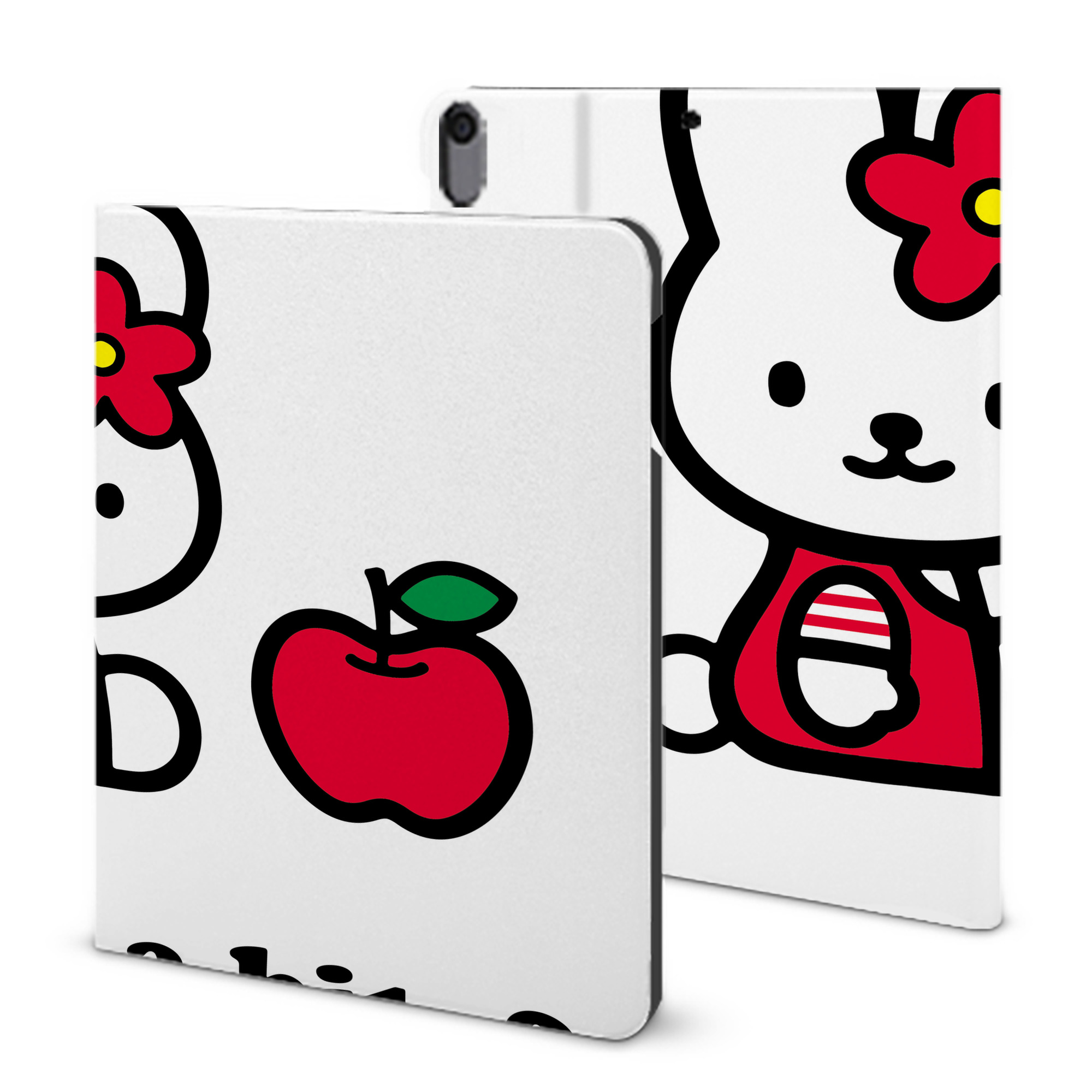 （画像用） Hello Kitty ハローキティ IPad ケース ブック型 PUレザー TPU 耐衝撃 軽量 薄型 ペン収納なし 全面保護 IPad 各モデル対応